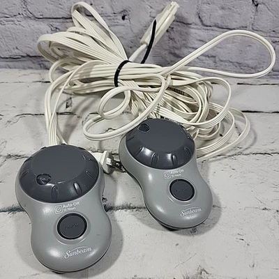 Manta de calefacción eléctrica Sunbeam 4 clavijas controladores dobles PAC-449-1 S85KQA Foto 1 de 4