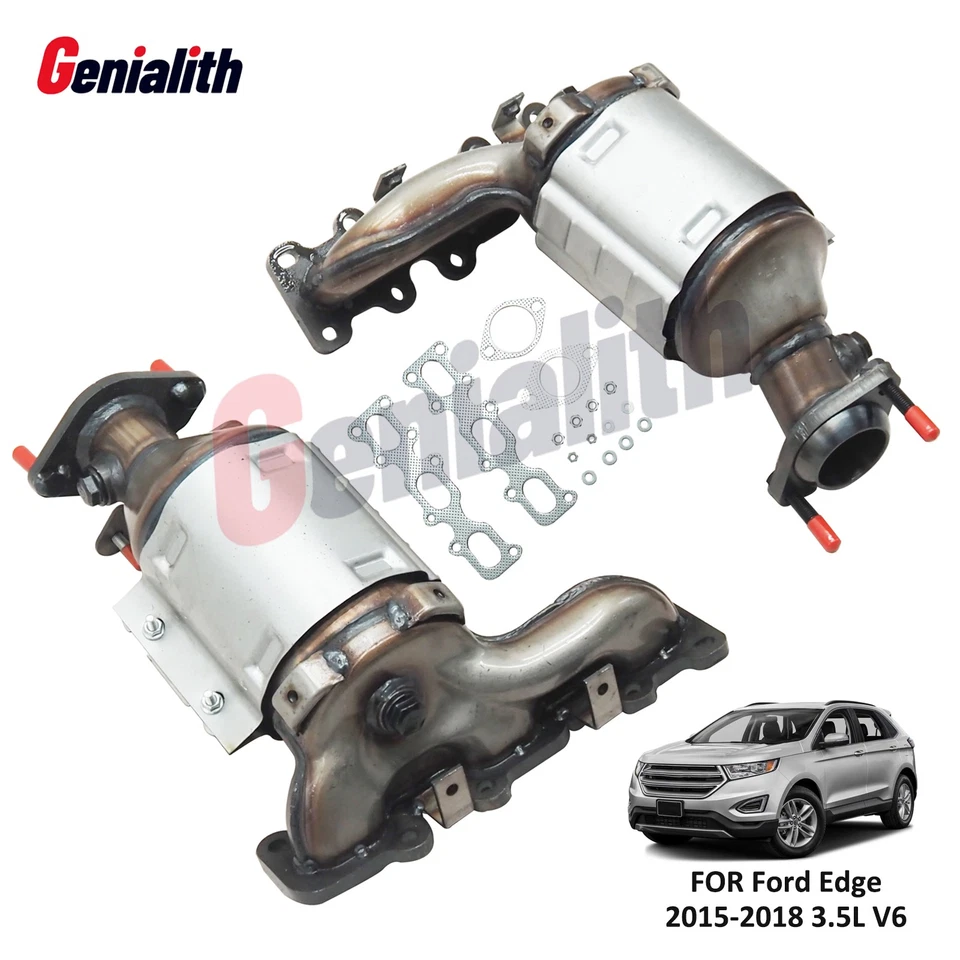 Front Left & Right Catalytic Converter For 2015 2016 2017 2018 Ford Edge 3.5L V6 — 第 1/4 张图片