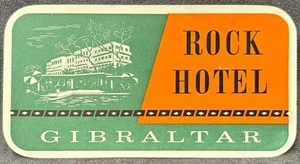 ETIQUETA EQUIPAJE ROCK HOTEL GIBRALTAR-HOTEL - Imagen 1 de 2