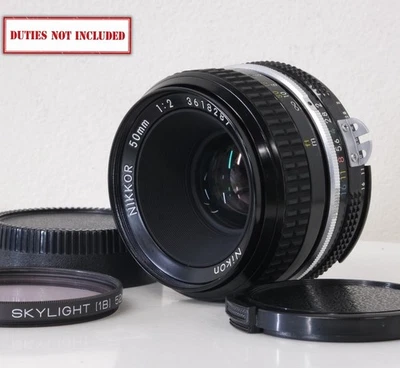 [MINT+++] Nikon Ai Nikkor 50mm f/2 MF Standard MF Prime Lens F Mount From JAPAN - Image 1 of 4