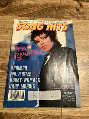 1986 JUNE SONG HITS MAGAZINE - PAT BENATAR COVER - Image 1 of 3