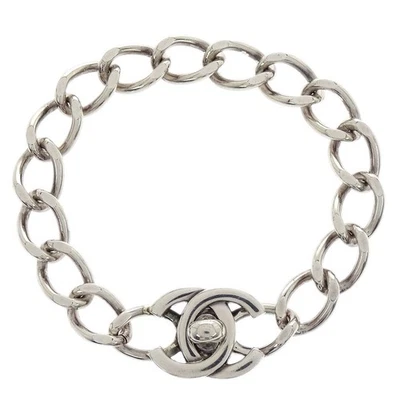 Chanel CC Turnlock Bracelet Silver 96P 154370 - Image 1 of 4