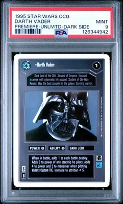 *Darth Vader* PSA 9 Mint Star Wars CCG w/Stand Premiere Unlimited WB - Image 1 of 2