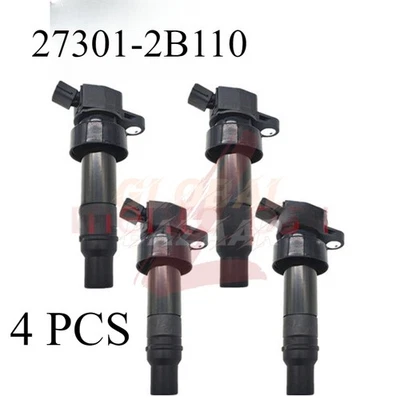 4X 27301-2B110 Ignition Coil for 12-17 Hyundai Veloster Turbo Forte Koup  - Image 1 of 4