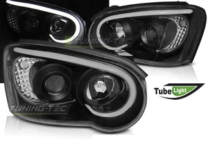 Par de faros halógenos negros for Subaru Impreza II 2 GD 2003-2005 EU-spec LPSU1 - Picture 1 of 10