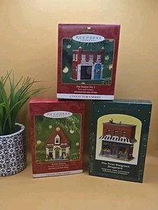 3 Punzen Andenken Weihnachtsschmuck - Drogerie - Feuerwache - Tankstelle - Bild 1 von 12