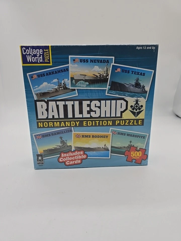 Rompecabezas Collage Edición Acorazado Normandía 500 Piezas Cartas Coleccionables  Foto 1 de 4