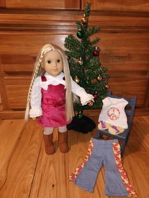 Julie Albright American Girl Doll Beforever w/  Rare Classic Christmas Dress Lot - Image 1 of 4