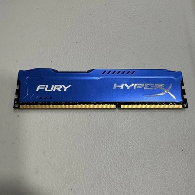 Kingston 8GB DDR3 1866 Desktop DIMM RAM HyperX FURY HX318C10F/8 PC3-14900 240pin - Image 1 of 3