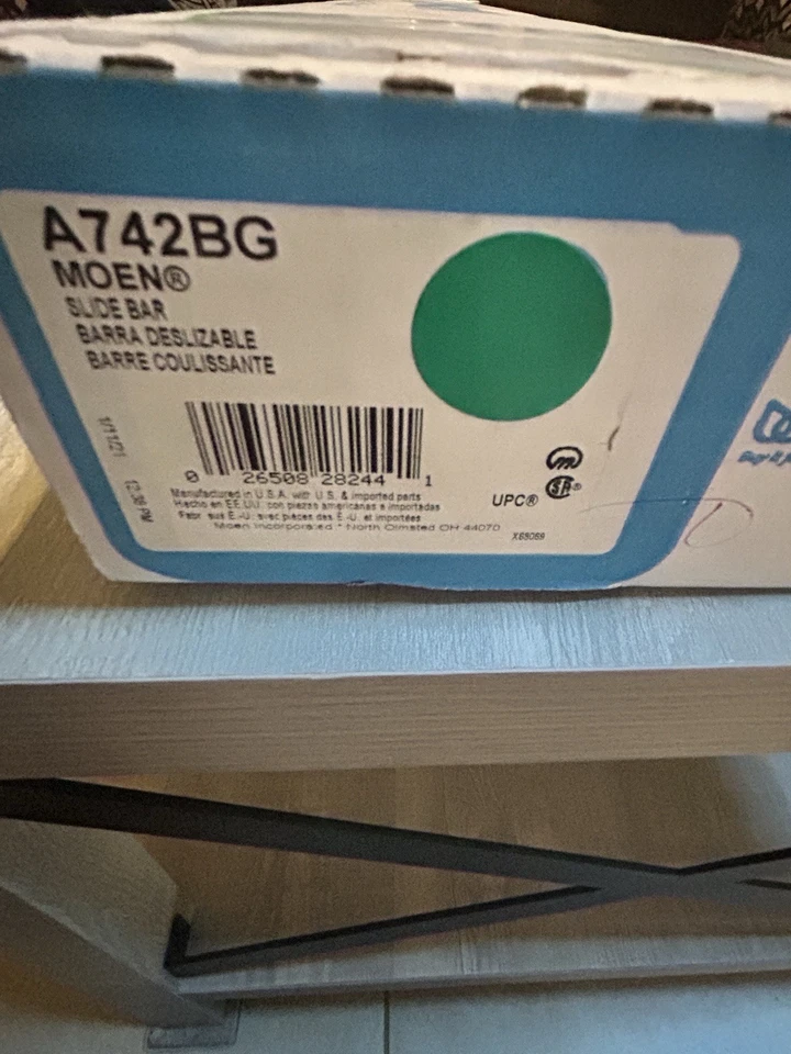 NEW Moen Slide Bar for Handheld Showerhead (Gold) - Image 1 of 4