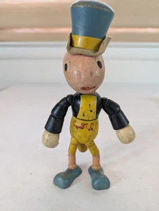 Figura de madera de cricket de Walt Disney de la década de 1940 de 9" de alto como está - Imagen 1 de 6