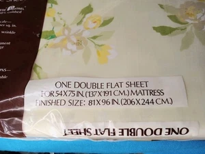 Vtg New Yellow Roses Sheets 4 PC Set Dan River Danville Texas Cottagecore 75"54 - Picture 1 of 10
