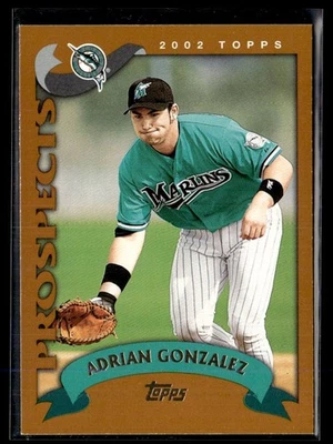 2002 Topps Traded & Rookies Adrián Gonzalez RC Florida Marlins #T152 Foto 1 de 2
