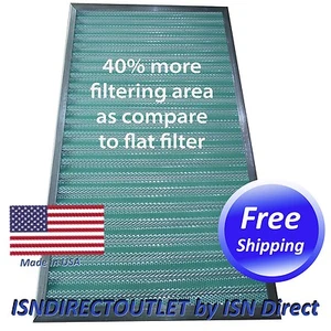 REDUCE ALLERGEN HOME PLEATED AIR FILTER! WASHABLE PERMANENT REUSABLE FURNACE A/C - Picture 1 of 6
