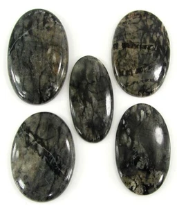 272.00 CT Naturel Picasso Jaspre Ample Pierre Précieuse 41-47 MM 5 Pcs Lot-1615 - Picture 1 of 3