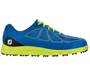 [NEW] FootJoy SuperLites spikeless Men's Golf shoes- 58002 (blue/Lime).  8W - Picture 1 of 2