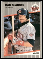 1989 Fleer #112 Dan Gladden Minnesota Twins