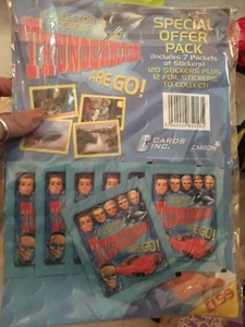 vintage THUNDERBIRDS ARE GO! Stickers Pack - 7 packs of 6 Stickers (42 total) - Picture 1 of 2