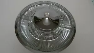 5 CRYSTAL SEPARATE DISHES ON REVOLVING SILVER PLATED TRAY 13"- BEAUTIFUL - Imagen 1 de 7