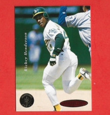 1995 SP Championship Baseball Rickey Henderson Base Card #178 Oakland Athletics