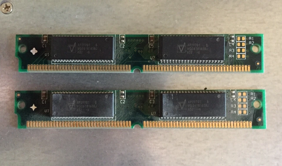 Kit 2 EDORAM 72pin 8 MB 60ns 16 MB TOTALI - Immagine 1 di 1