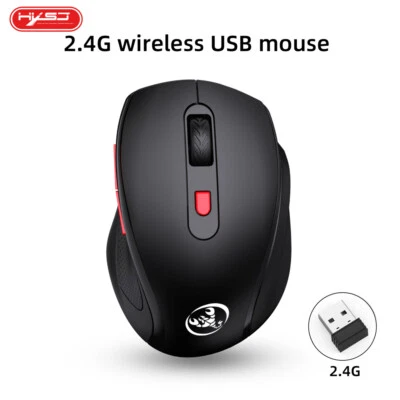2.4G Office USB Wireless Mouse 6 Buttons 1600DPI Adjustable For Notebook Desktop - Image 1 of 4