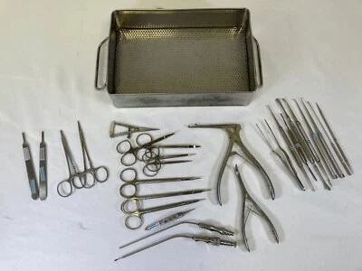 Juego de 26 piezas para senos otorrinolaringológicos Storz Weck bandeja nasal con bandeja de esterilización ortopedia Foto 1 de 4