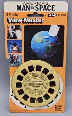 VINTAGE View-Master 3D "America's MAN in SPACE" w/Original Sleeve - Image 1 of 4