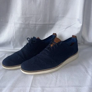 Cole Haan Original Grand Stitchlite Wingtip Oxford C27960 Shoes - Navy/Ivory 12 - Picture 1 of 11