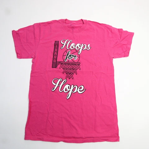 Idaho Vandals Port Company Short Sleeve Shirt Men's Pink Used Cover