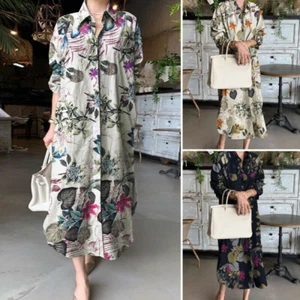 ZANZEA Women's Fashion Plus Size Ladies Party Summer Beach Long Maxi Shirt Dress - Picture 1 of 36