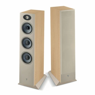 FOCAL THEVA N3 LIGHT WOOD COPPIA DI DIFFUSORI ACUSTICI DA PAVIMENTO NUOVI - Immagine 1 di 4