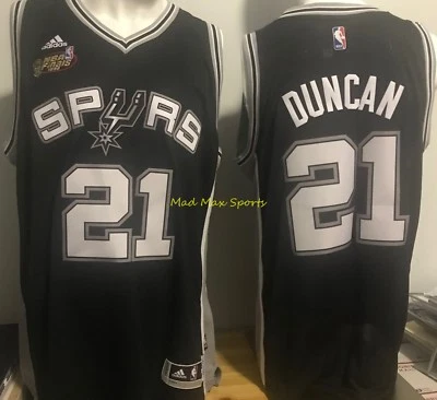 TIM DUNCAN San Antonio SPURS Adidas 1999 NBA FINALS Throwback SWINGMAN Jersey - Image 1 of 4