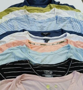 Lote de 10 camisetas tops XXL faded glory nine west time and tru azul blanco negro - Imagen 1 de 10