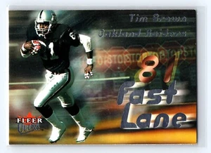 2000 Fleer Ultra Fast Lane #4 Tim Brown Oakland Raiders - Picture 1 of 2