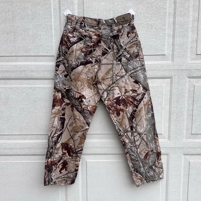 复古牧马人 Rugged Wear RealTree 迷彩牛仔裤男式 32x29 狩猎垃圾桶 — 第 1/4 张图片