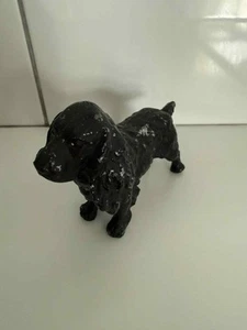 vintage cold painted metal Spaniel dog - Picture 1 of 7