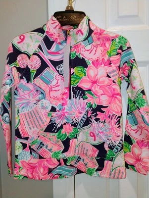 Nuevo con etiquetas Llly Pulitzer Niñas Honda Clásico Little Popover Marea Alta Azul Marino M 6/7 Foto 1 de 3