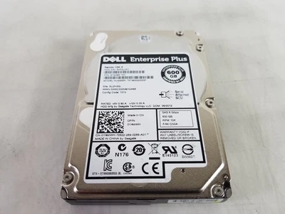 Lot of 5 Seagate Dell Enterprise Plus ST9600205SS 600 GB 2.5" SAS 2 Hard Drive - Image 1 of 3