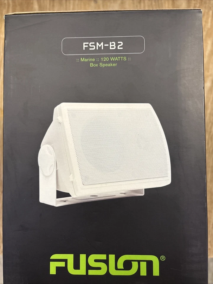 Altavoces de Caja Fusion FSM-B2 Grado Marino 120W Clásicos Blancos - Nuevos - 2 Incluidos Foto 1 de 4