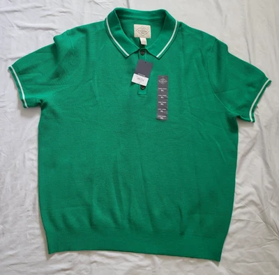 Polo St John's Bay Para Hombre XL Suéter Verde Manga Corta Tejido Clásico Preppy Foto 1 de 4