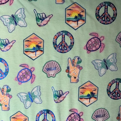 Tela tejida Pop Summer Fun Sparkles algodón/spandex 58" de ancho por #BT Foto 1 de 4