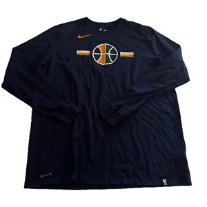 Mens Size 2XL LONG SLEEVE Navy NBA Tshirt - Picture 1 of 3
