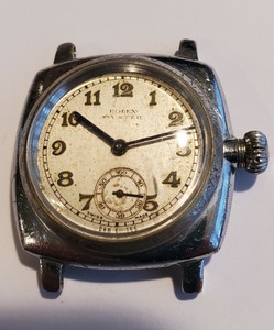 Vintage 1920's Rolex Oyster Cushion Chrome Plated w/ Sub Seconds - Rough Case