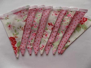 Cath Kidston Bunting Vintage Style Cottage Floral Rosali Fabric Backed Handmade - Picture 1 of 6