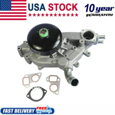 Water Pump w/Gasket For Chevy Silverado 1500 HD 2500 GMC Yukon Savana Hummer H2 - Image 1 of 4