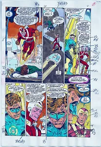 GREEN LANTERN 38 ADAM STRANGE PRODUCTION ART SIGNED ANTHONY TOLLIN COA PG 4 - Bild 1 von 2