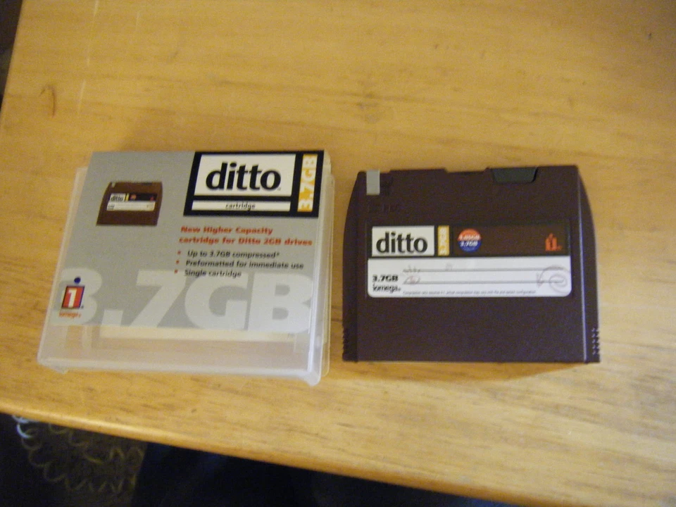 Vintage Iomega Ditto 3.75 Compressed/1.85 Uncompressed Storage Cartridge - Image 1 of 1