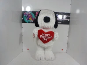 N A611 PEANUTS 22" Tall Standing SNOOPY Dog Plush (HAPPY VALENTINE DAY) - Picture 1 of 16