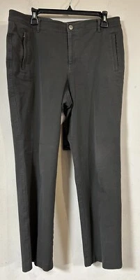 Брюки женские Lauren Ralph Lauren прямые с карманами на молнии серые размер 14 Вт - Изображение 1 из 4